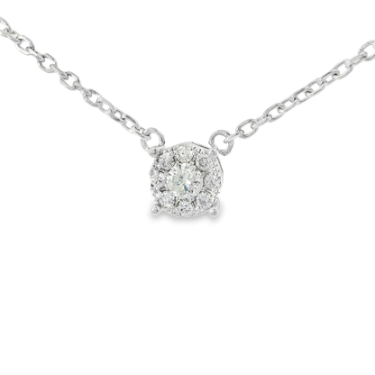 0.40ct diamond pendant in 14k white gold – Niara
