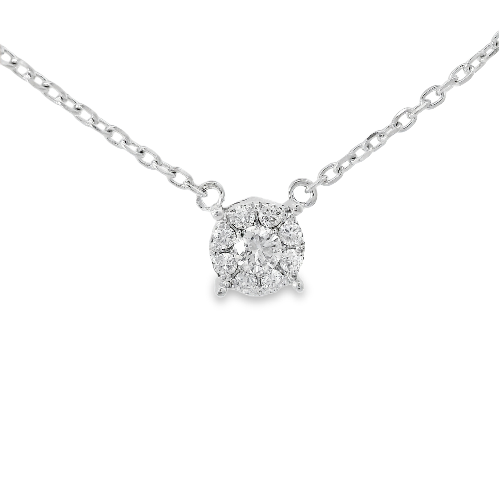 0.48ct diamond pendant in 14k white gold – Niara