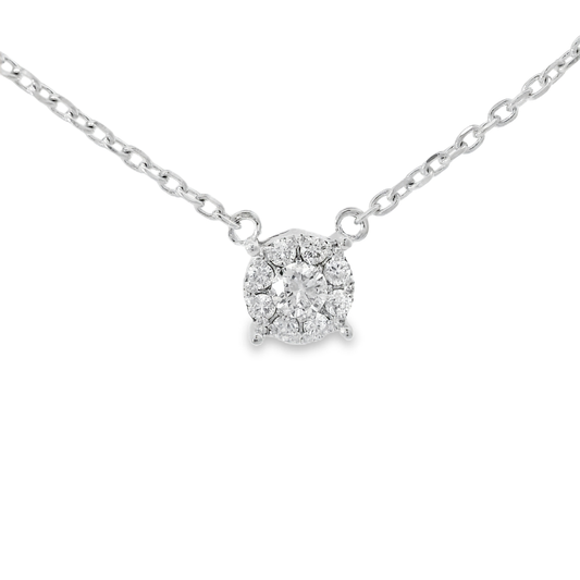 0.48ct diamond pendant in 14k white gold – Niara