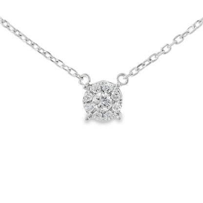 0.48ct diamond pendant in 14k white gold – Niara