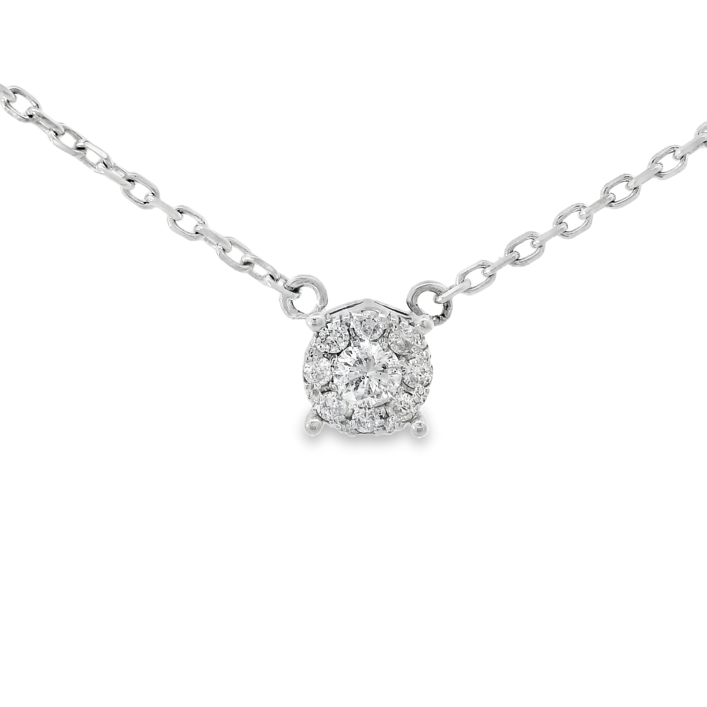 0.42ct diamond pendant in 18k white gold – Niara