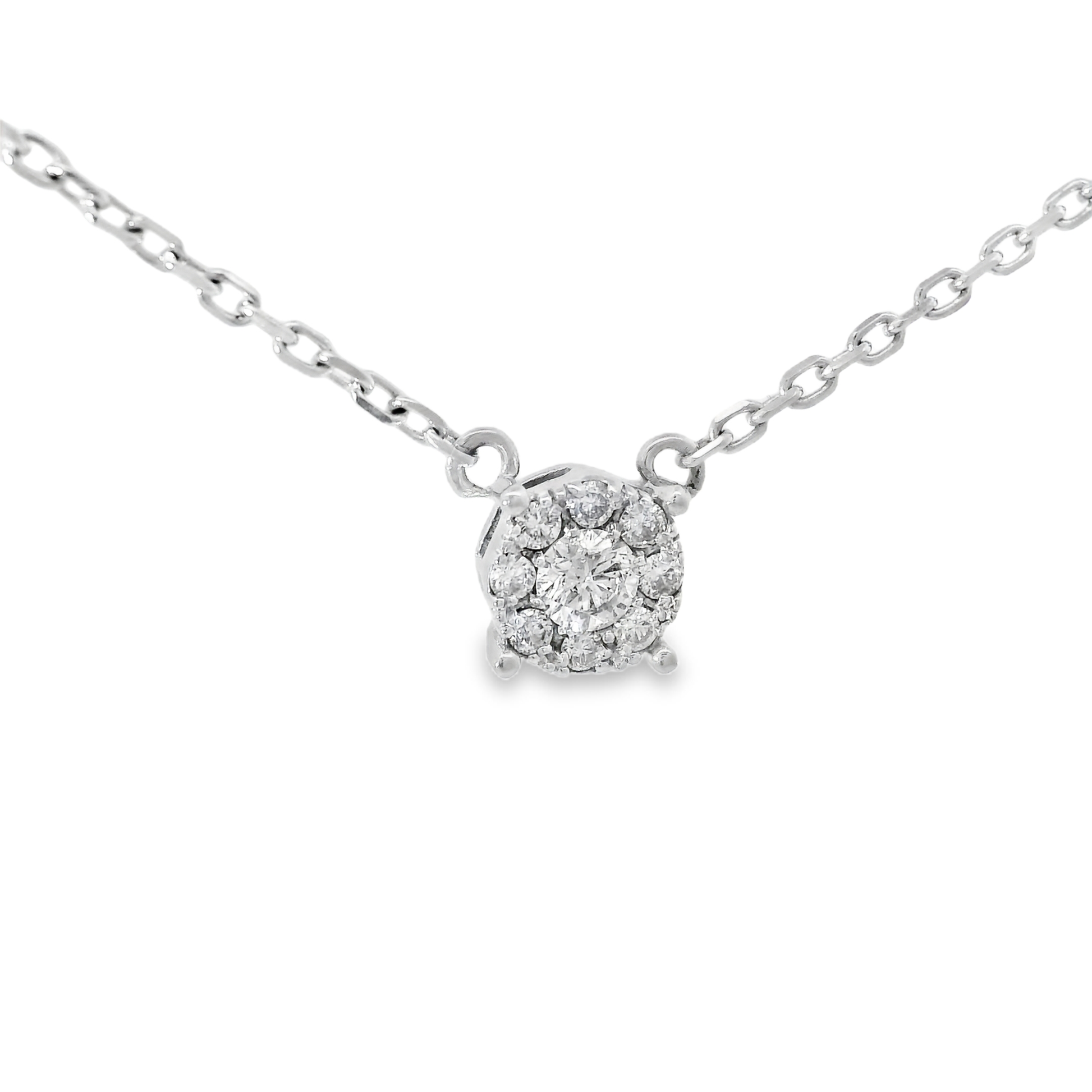 0.42ct diamond pendant in 18k white gold – Niara