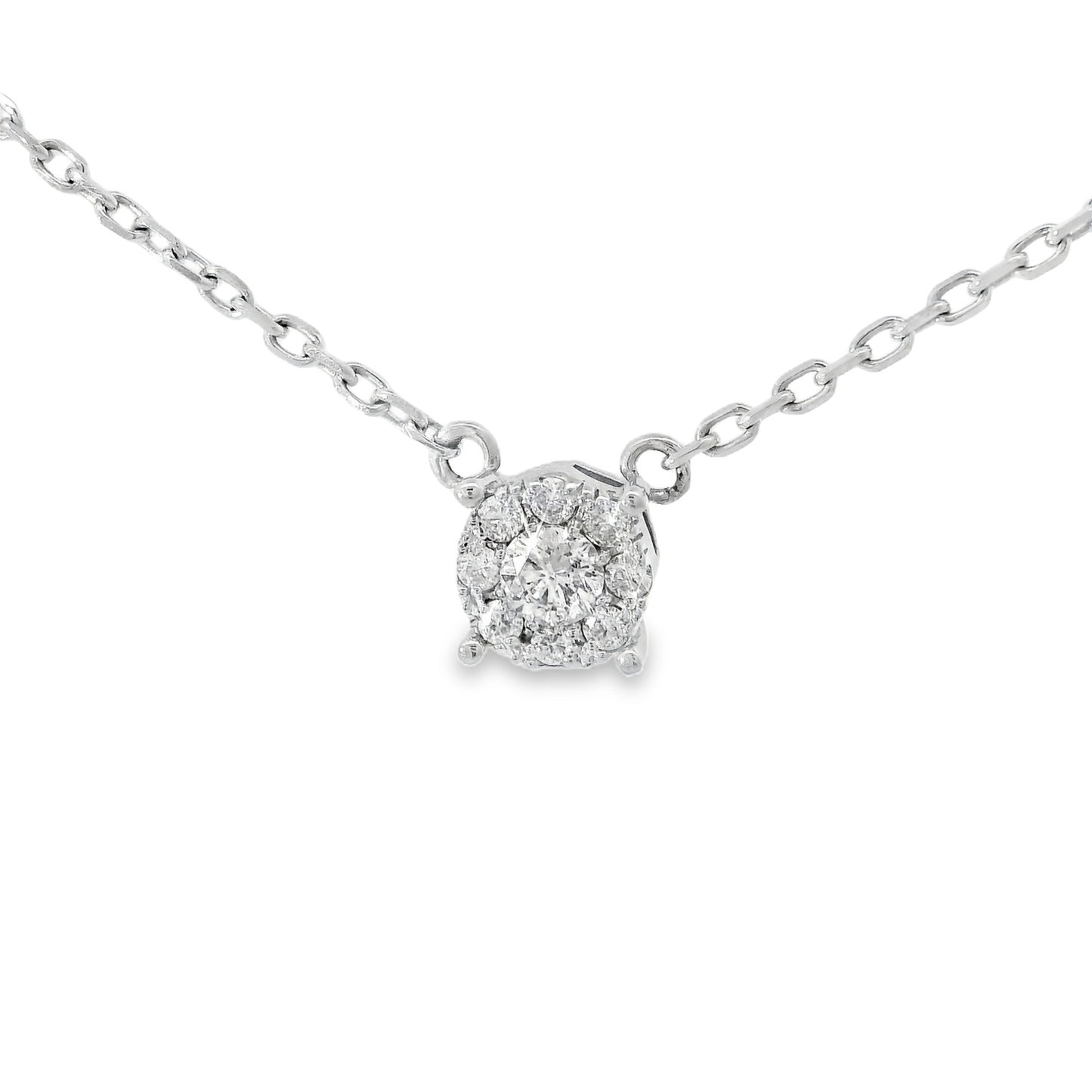 0.42ct diamond pendant in 18k white gold – Niara
