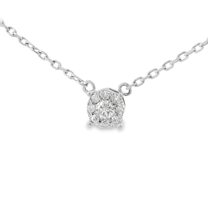 0.42ct diamond pendant in 18k white gold – Niara