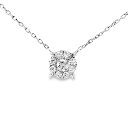 0.83ct diamond pendant in 14k white gold – Niara