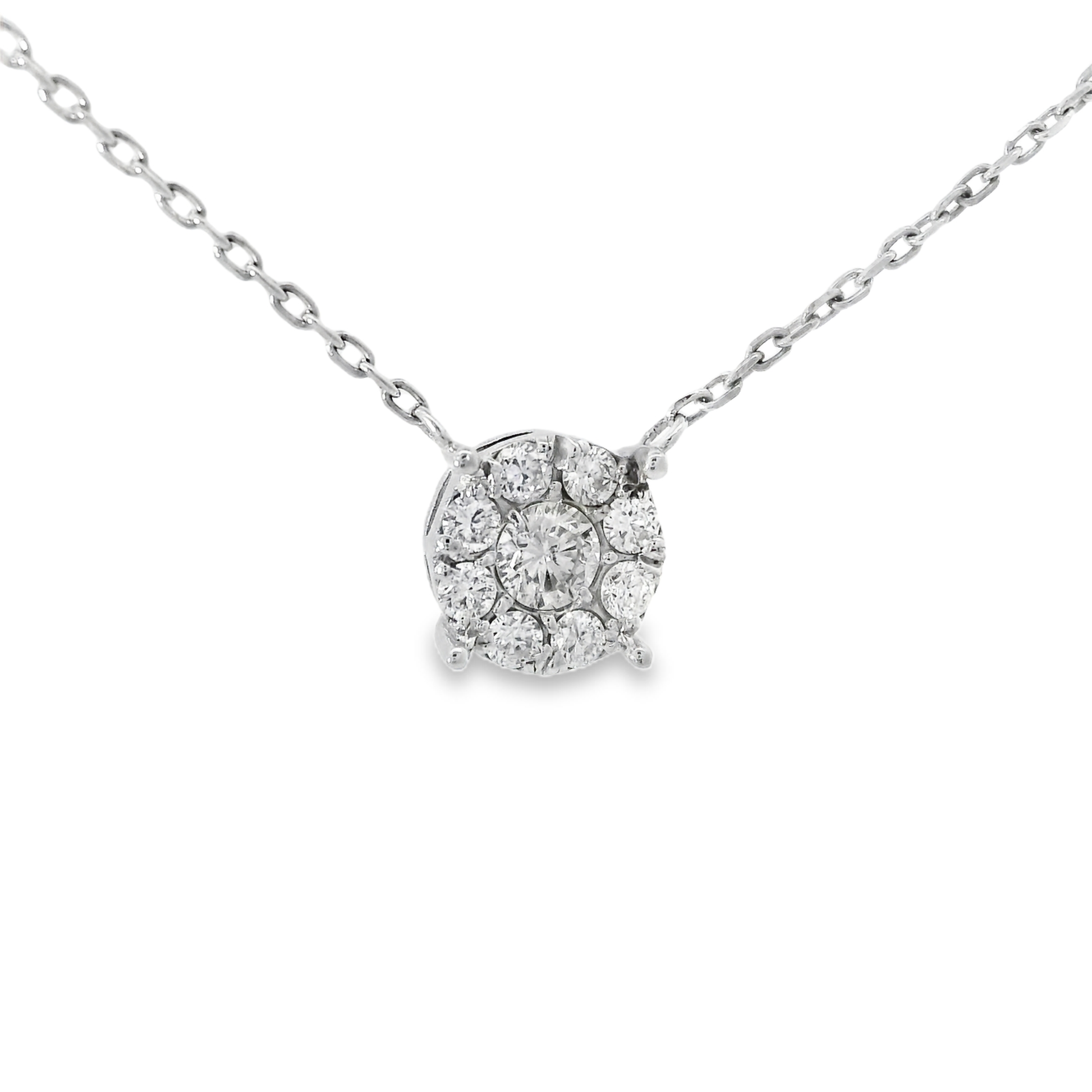 0.83ct diamond pendant in 14k white gold – Niara