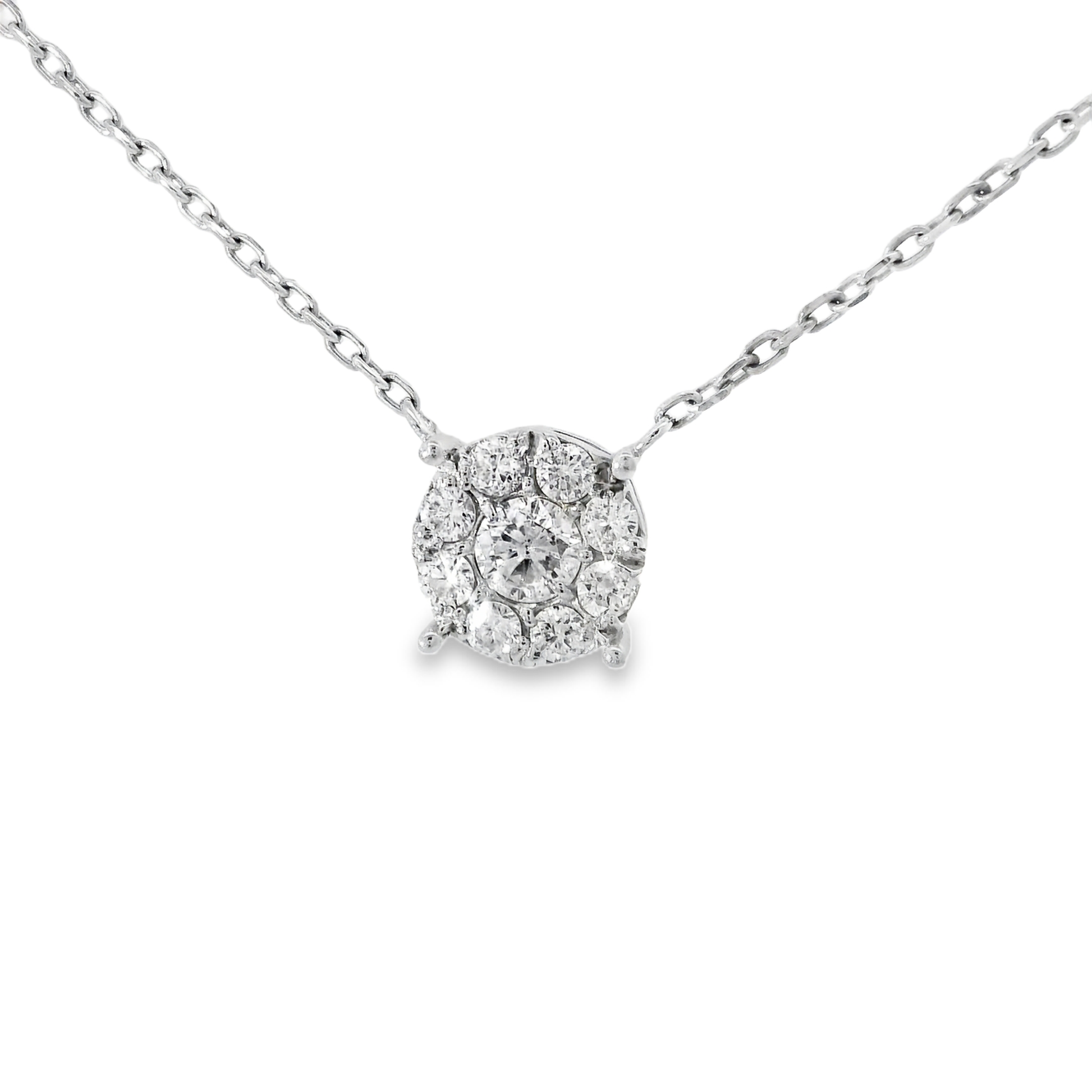 0.83ct diamond pendant in 14k white gold – Niara