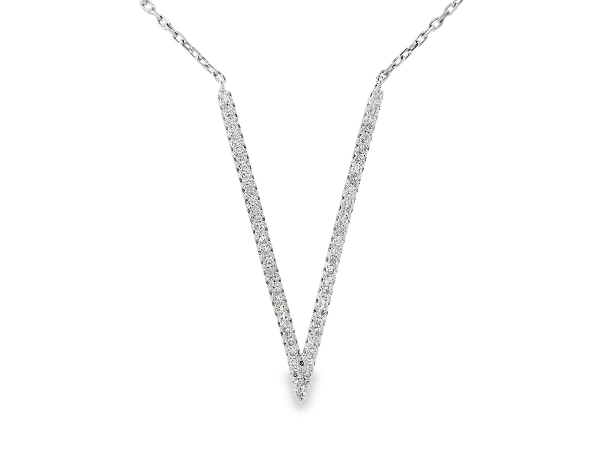 0.36ct diamond pendant in 14k white gold – Niara