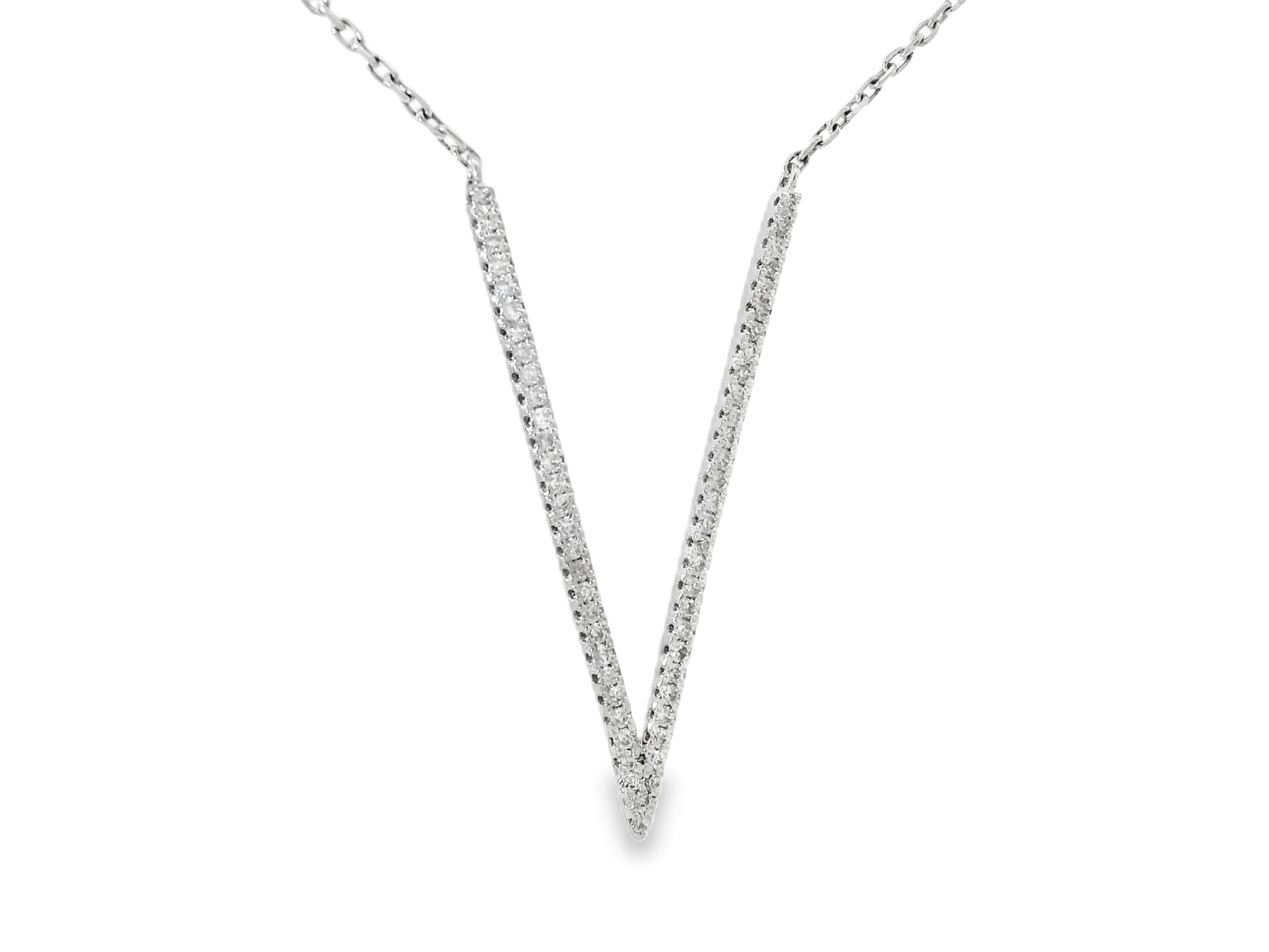 0.36ct diamond pendant in 14k white gold – Niara