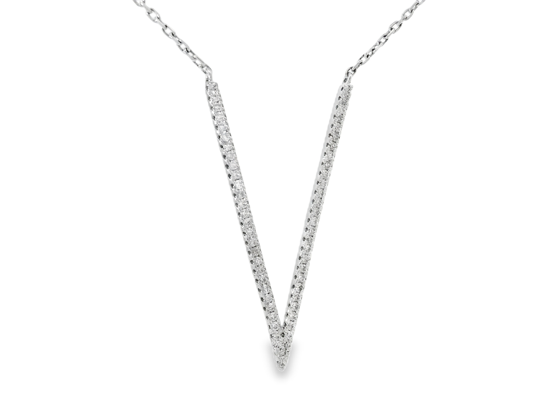 0.36ct diamond pendant in 14k white gold – Niara