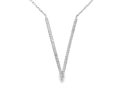 0.36ct diamond pendant in 14k white gold – Niara
