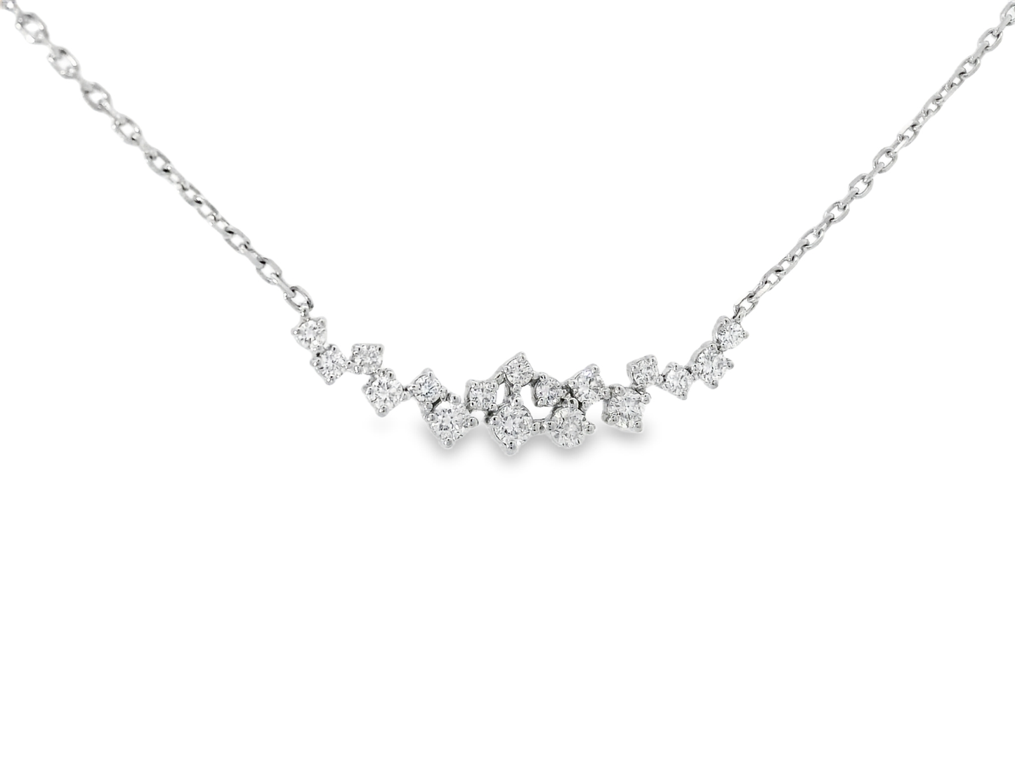 0.44CT Diamond Pendant 14k White Gold