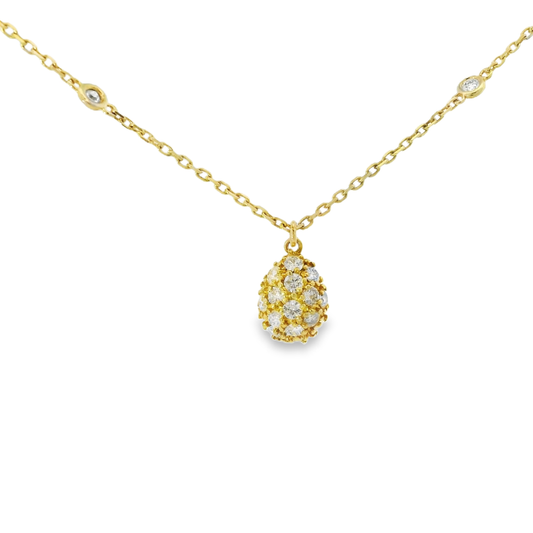 0.75ct diamond pendant in 14k yellow gold – Niara