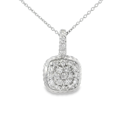 0.42ct diamond pendant in 14k white gold – Niara