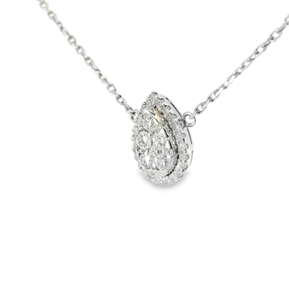 0.58ct diamond pendant in 14k white gold – Niara