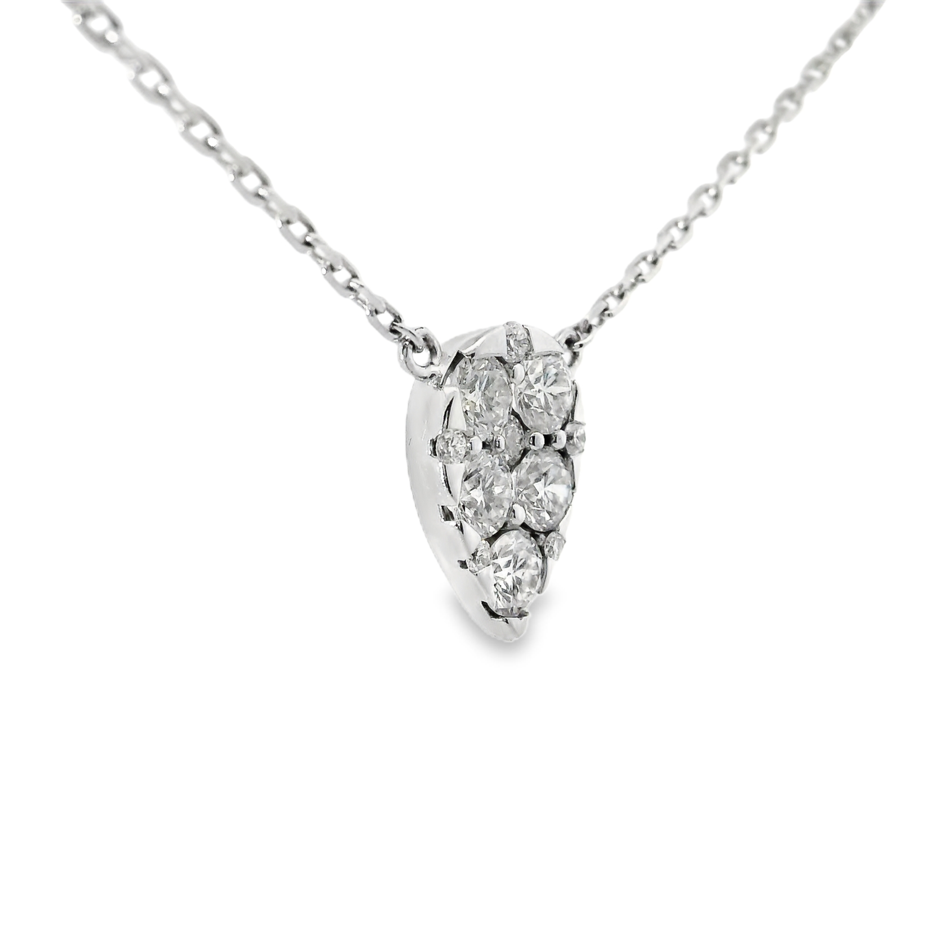 0.73ct diamond pendant in 14k white gold – Niara