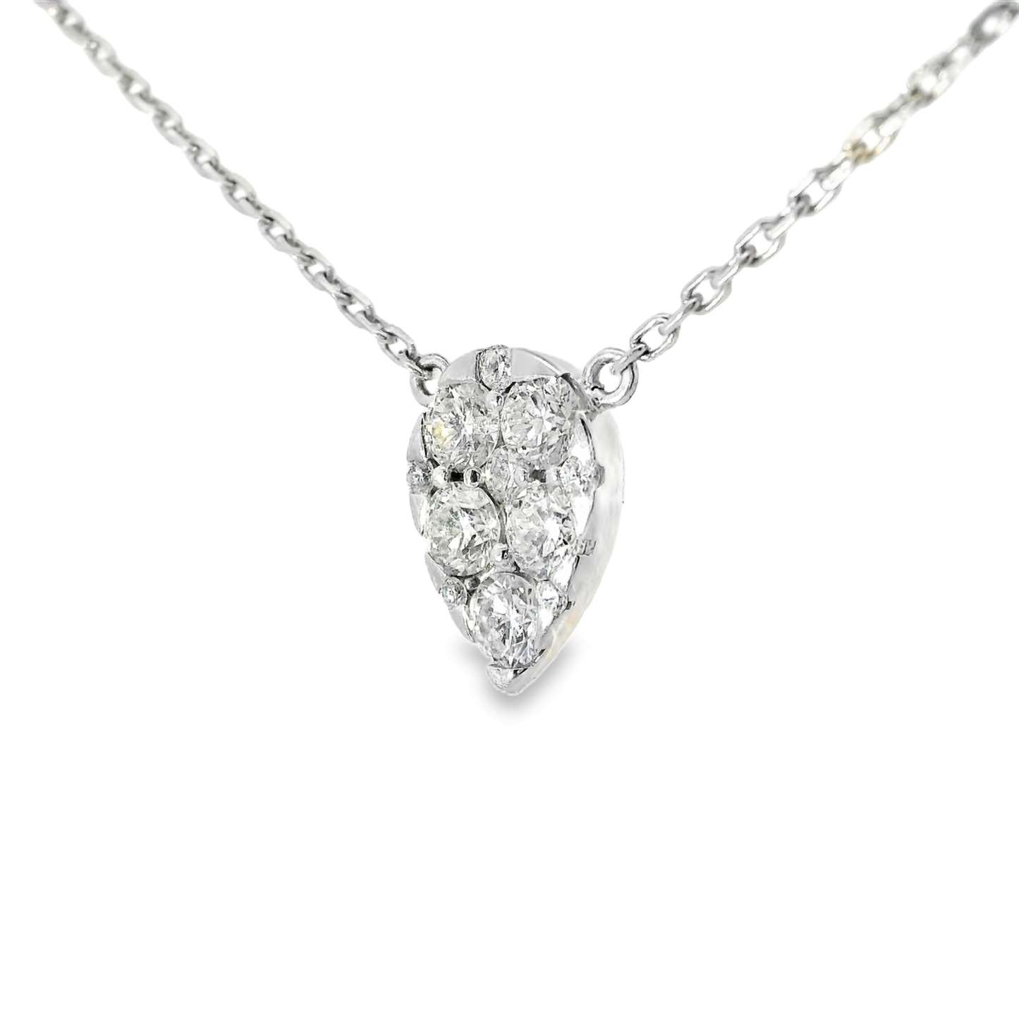 0.73ct diamond pendant in 14k white gold – Niara