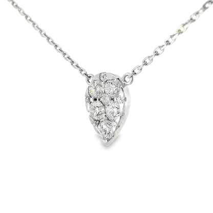 0.73ct diamond pendant in 14k white gold – Niara