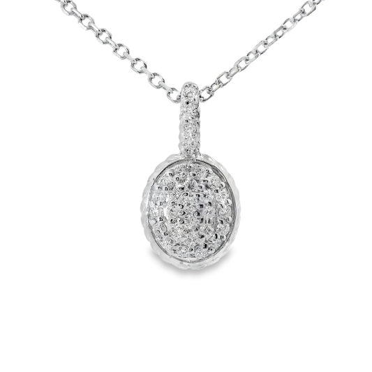 0.44ct diamond pendant in 14k white gold – Niara