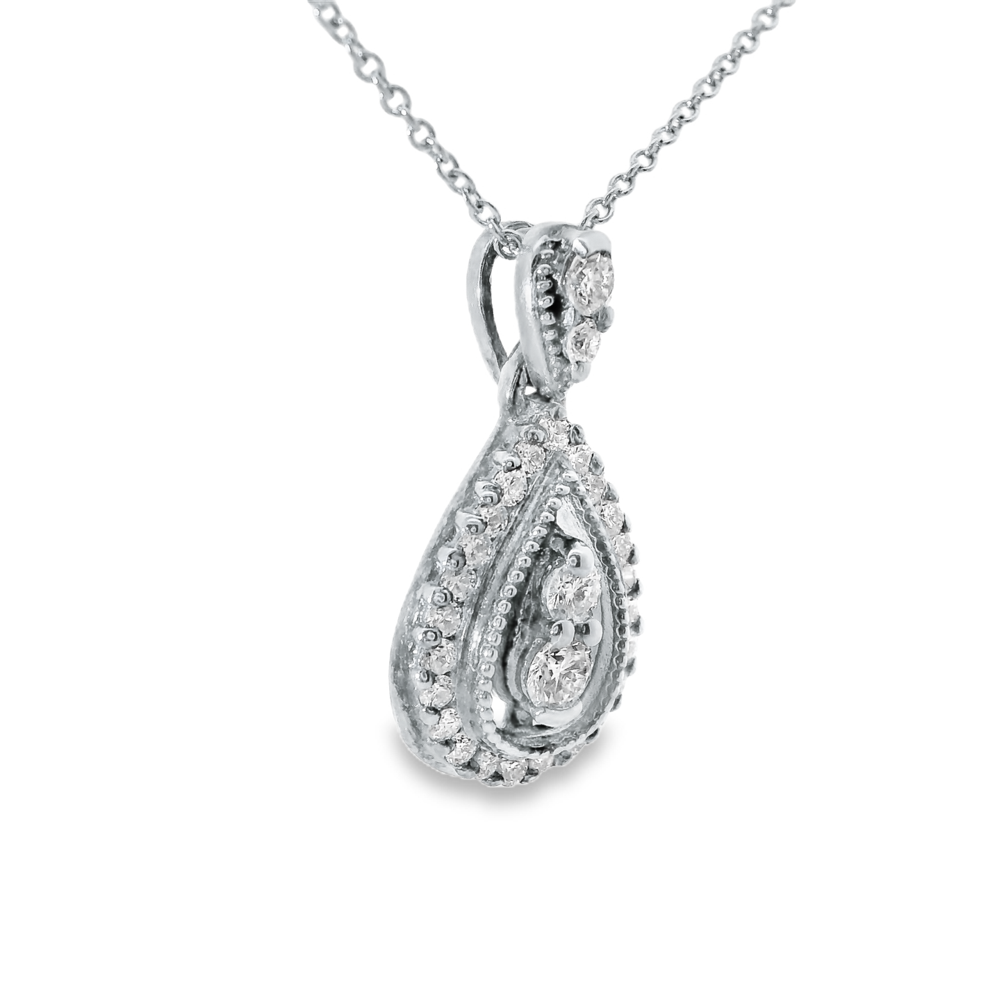 0.36ct diamond pendant in 14k white gold – Niara