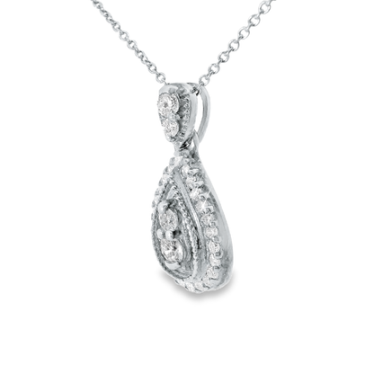 0.36ct diamond pendant in 14k white gold – Niara