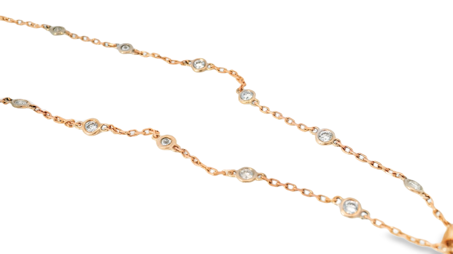5.74ct diamond pendant in 14k rose gold – Niara