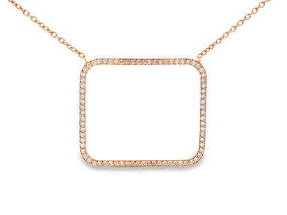 0.62ct diamond pendant in 14k rose gold – Niara