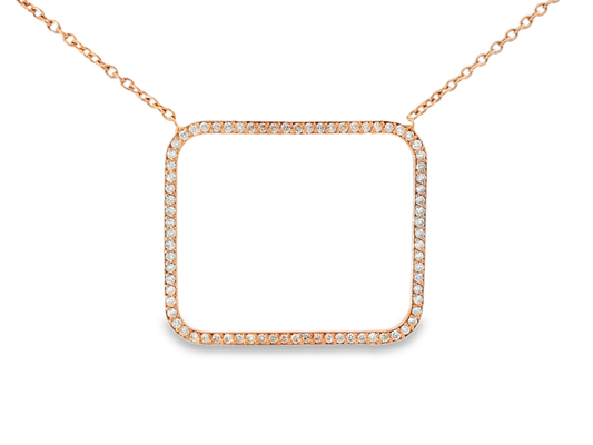 0.62ct diamond pendant in 14k rose gold – Niara