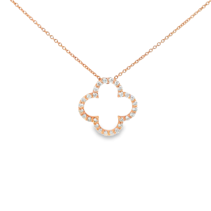 0.32ct diamond pendant in 14k rose gold – Niara