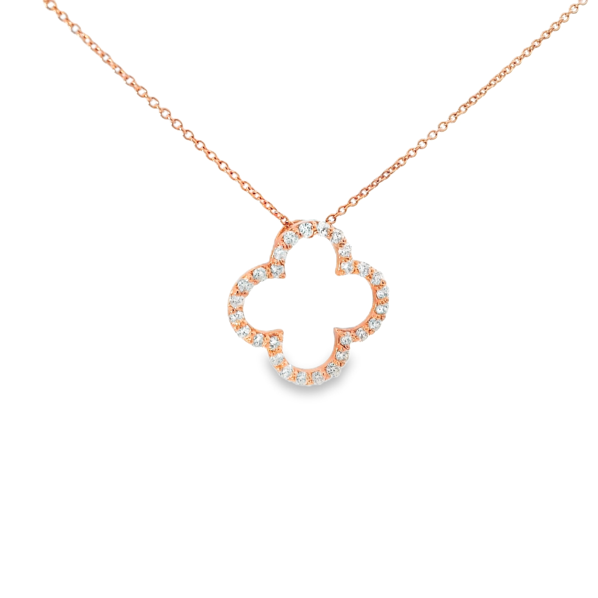 0.32ct diamond pendant in 14k rose gold – Niara
