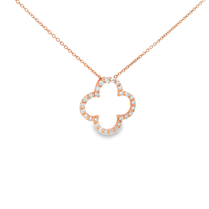 0.32ct diamond pendant in 14k rose gold – Niara