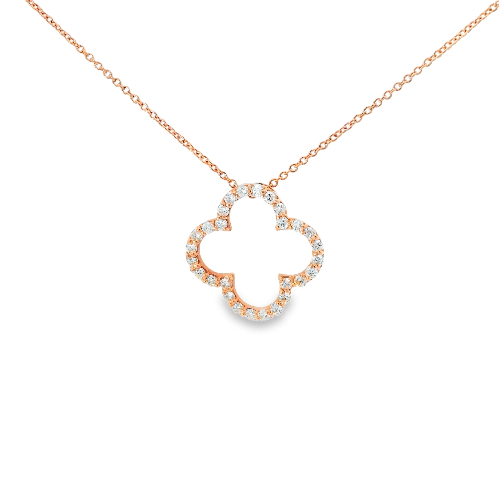 0.32ct diamond pendant in 14k rose gold – Niara