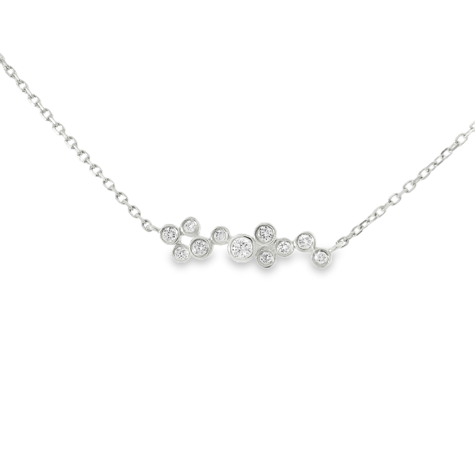 0.23ct diamond pendant in 14k white gold – Niara