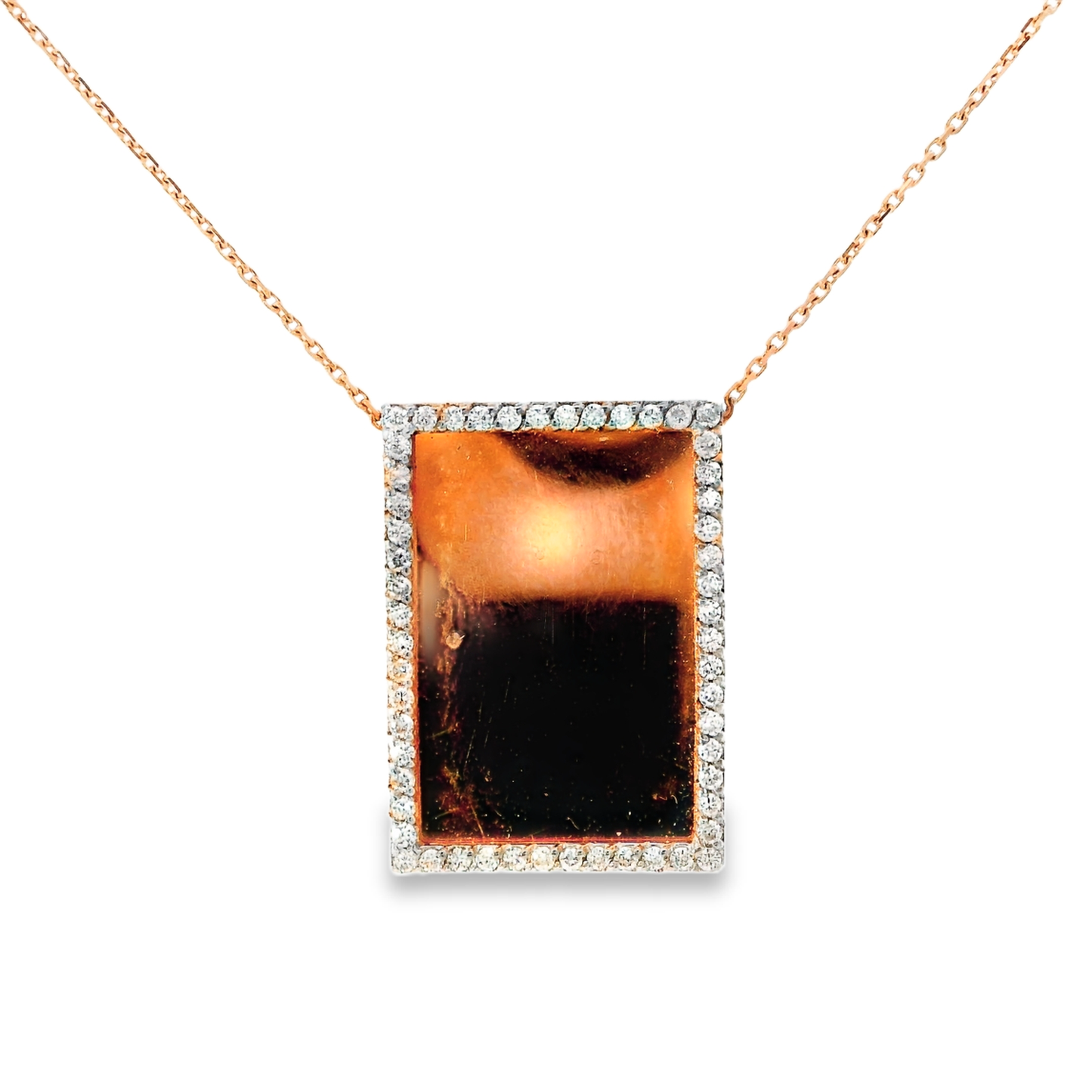 0.20ct diamond pendant in 18k rose gold – Niara