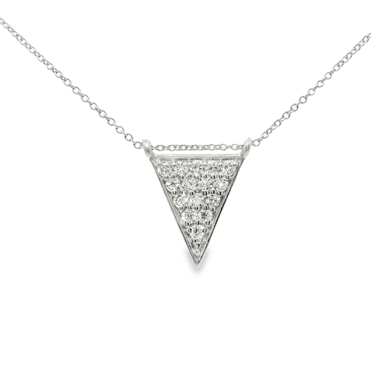 0.32ct diamond pendant in 14k white gold – Niara