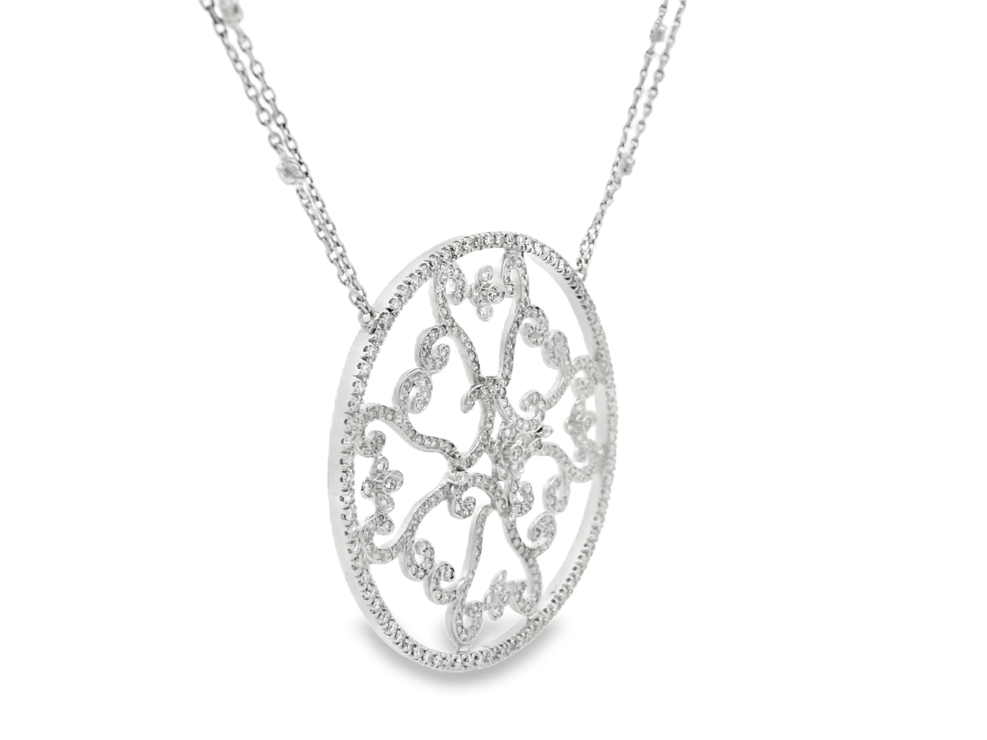 3.55ct diamond pendant in 14k white gold – Niara