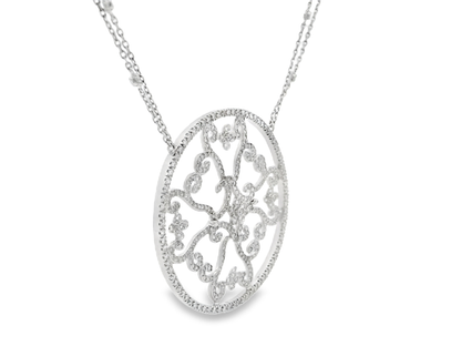 3.55ct diamond pendant in 14k white gold – Niara