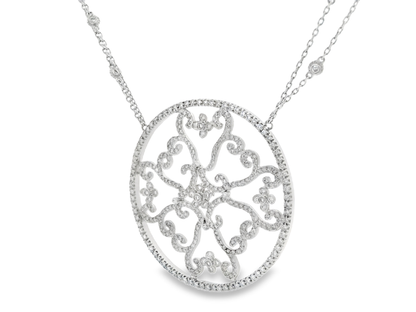 3.55ct diamond pendant in 14k white gold – Niara
