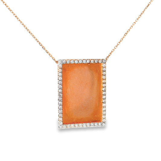 0.20ct diamond pendant in 18k rose gold – Niara