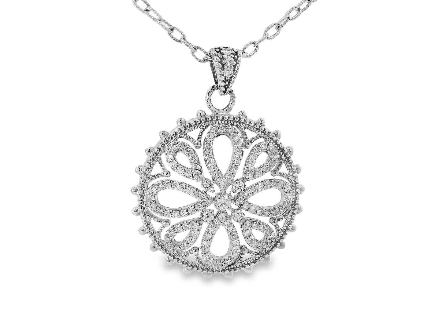 1.40ct diamond pendant in 14k white gold – Niara