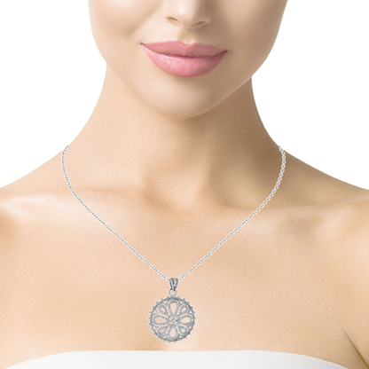 1.40ct diamond pendant in 14k white gold – Niara