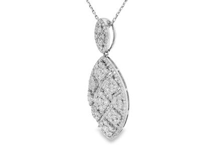 3.10ct diamond pendant in 14k white gold – Niara