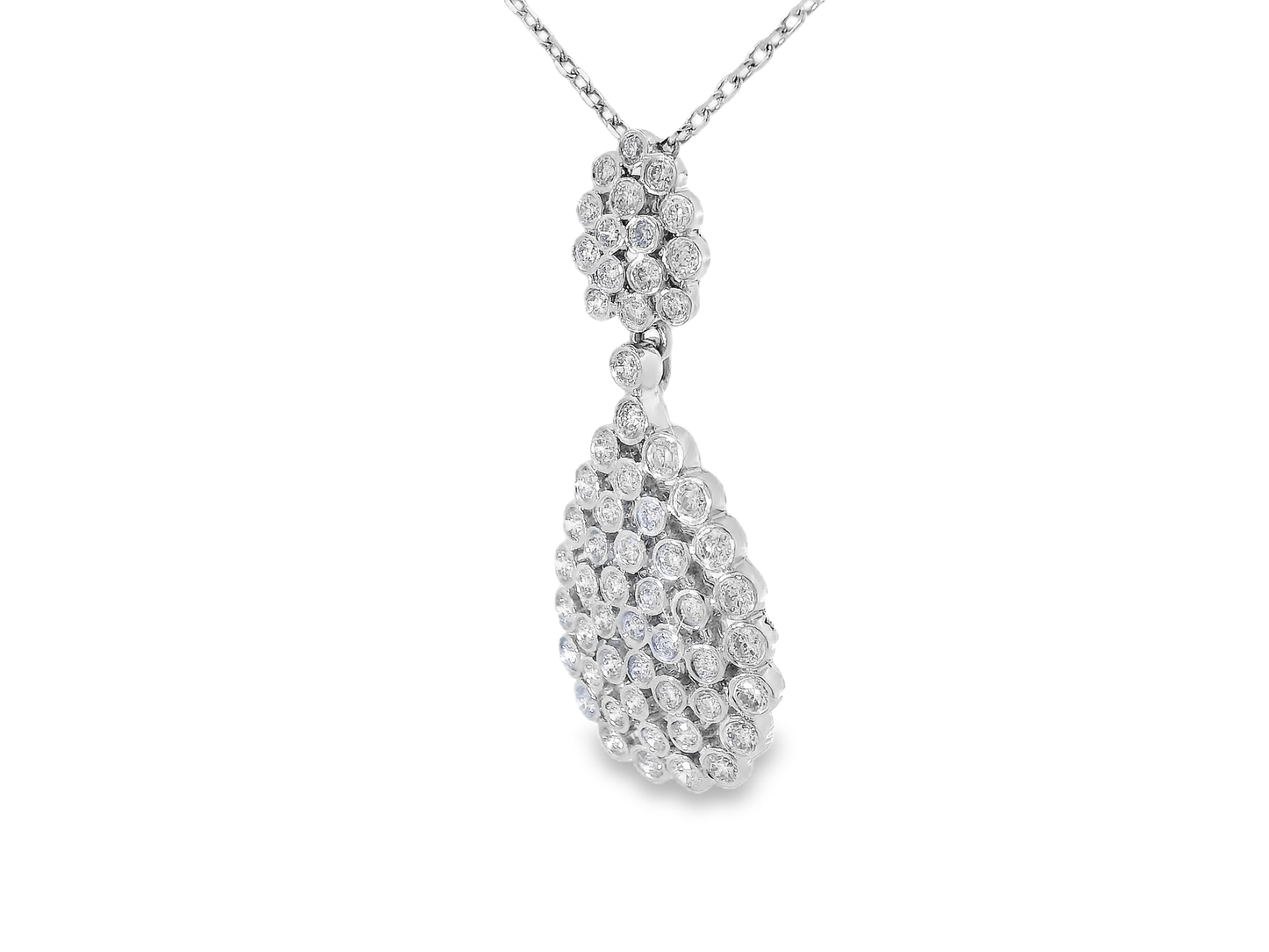 1.17ct diamond pendant in 14k white gold – Niara