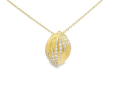 0.40ct diamond pendant in 14k yellow gold – Niara