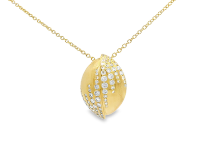 0.40ct diamond pendant in 14k yellow gold – Niara