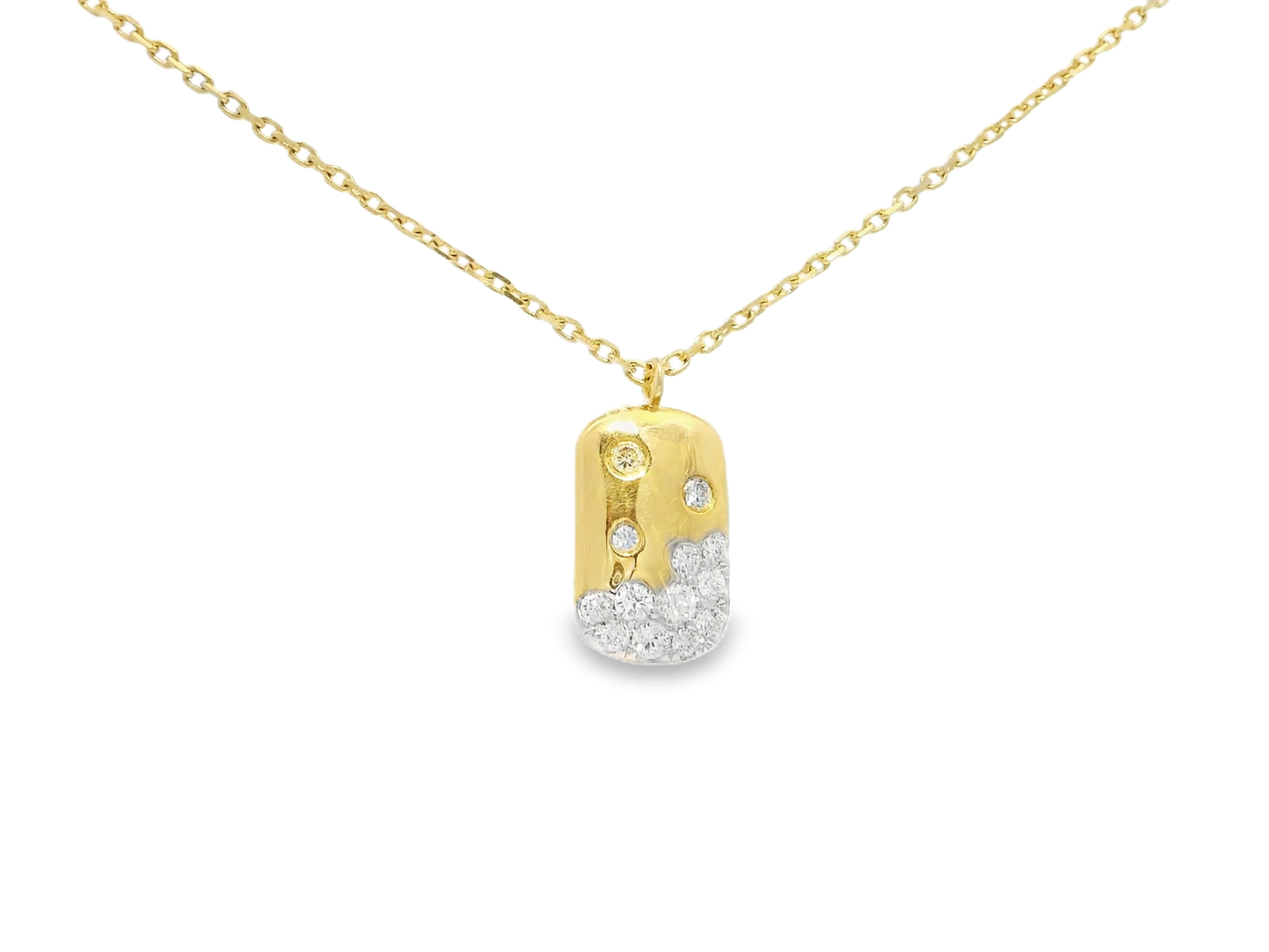 0.31ct diamond pendant in 14k yellow gold – Niara