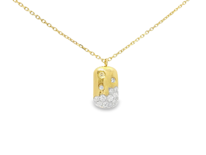 0.31ct diamond pendant in 14k yellow gold – Niara