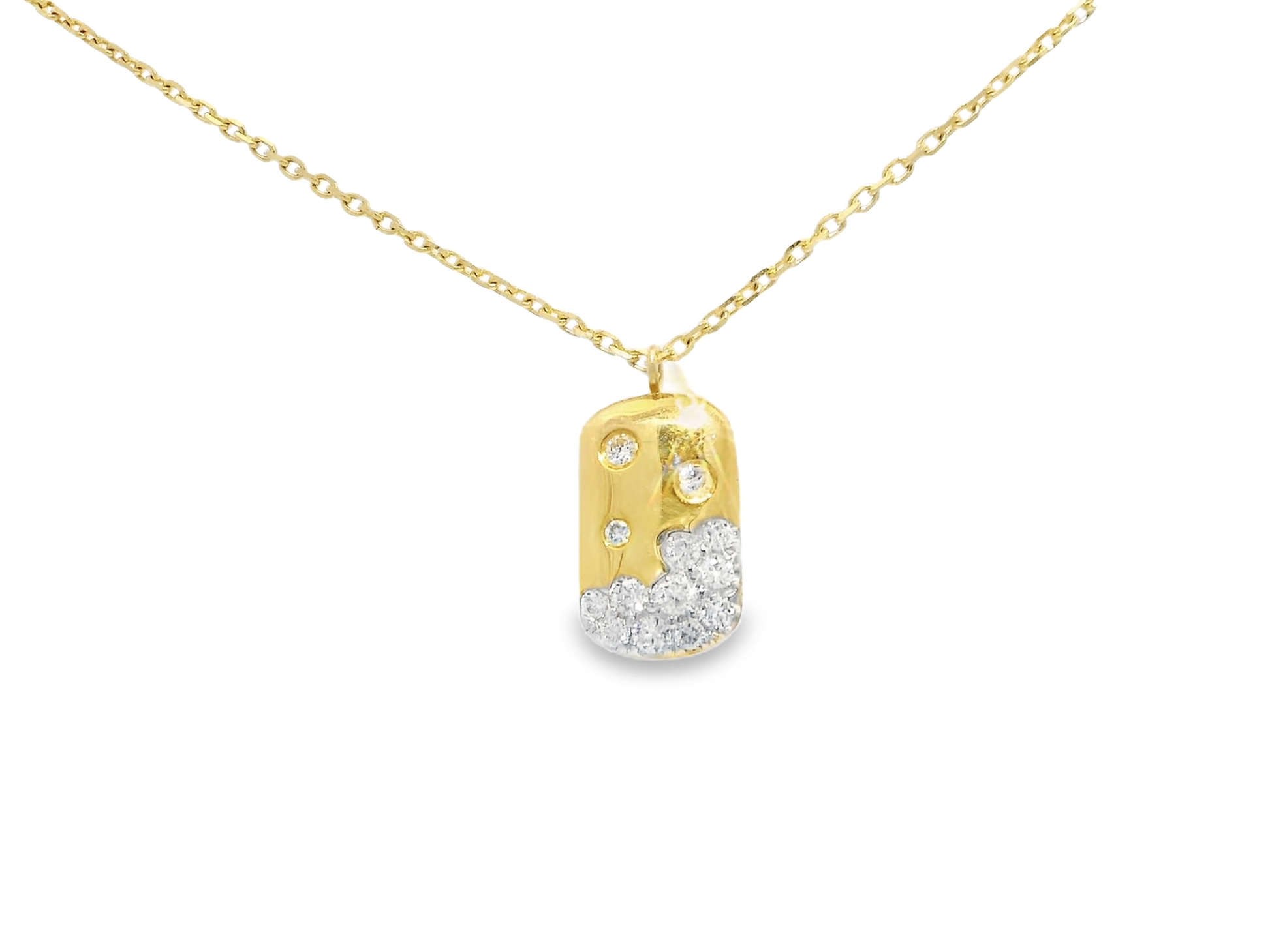 0.31ct diamond pendant in 14k yellow gold – Niara
