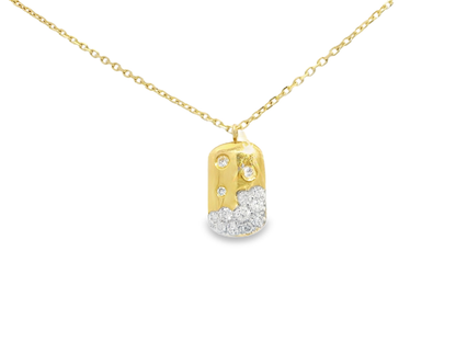 0.31ct diamond pendant in 14k yellow gold – Niara