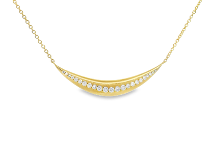 0.27ct diamond pendant in 14k yellow gold – Niara